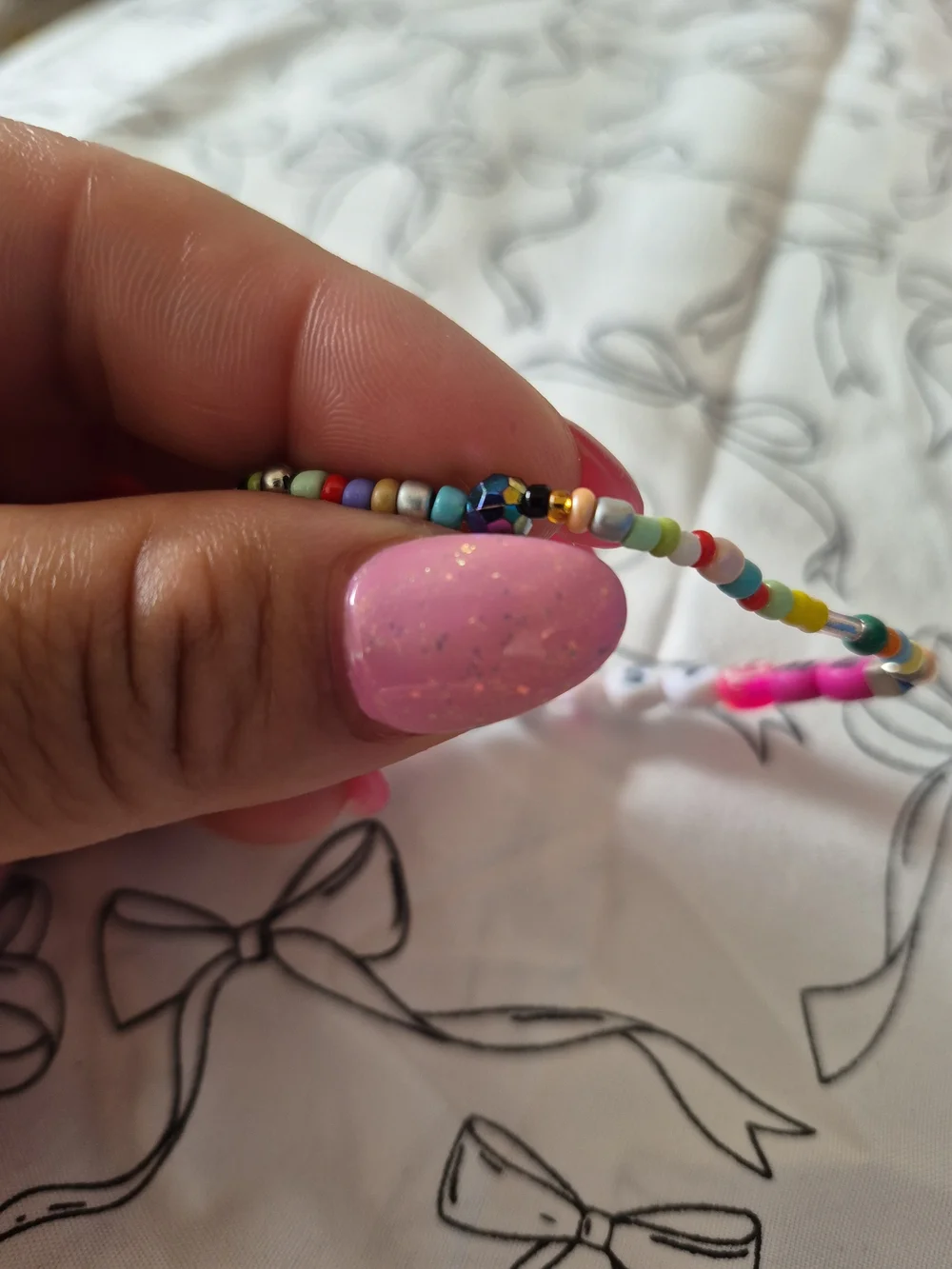 XPRESSIVE GURL Beaded Bracelet ☆ 100% Handmade, Lightweight Colorful Pendants